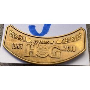 35 Year Anniversary Harley Davidson Hog Lapel Pin 2018